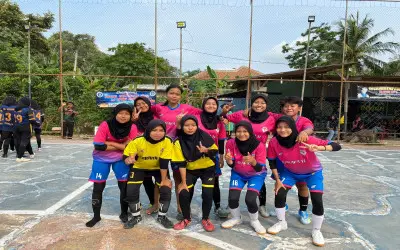 Tim Futsal Putri SMK Yaditama Raih Juara 2 Turnamen Futsal Tingkat Pelajar Putri yang adakan oleh Pelangi Arena Futsal